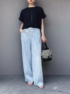「LE TALON（ルタロン）のアイテム」を使った、さくらさん（レディース・163cm）の夏コーディネート