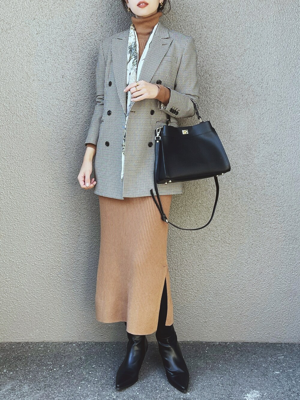新品　ジャケット　コート　チェック　グレー　KOH.Style 　秋服 23区（ニジュウサンク）の「【2018秋の限定カラー】REGGIANI