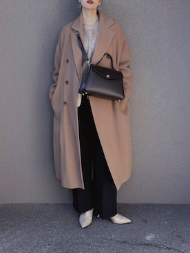 「アイテム（シューズ）」を使った、さくらさん（レディース・163cm）の冬コーディネート