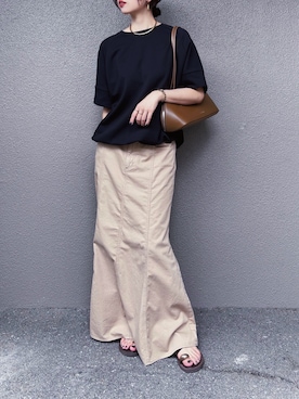 「アイテム（チョーカー）」を使った、さくらさん（レディース・163cm・40代）の夏コーディネート