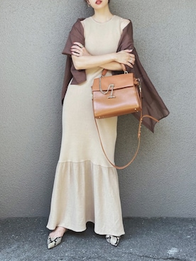 「LUANA（ルアナ）のアイテム」を使った、さくらさん（レディース・163cm）の夏コーディネート