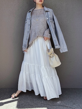 「studio CLIP（スタディオクリップ）のアイテム」を使った、さくらさん（レディース・163cm）の春コーディネート