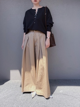 「CENE（セネ）のアイテム」を使った、さくらさん（レディース・163cm）の秋コーディネート