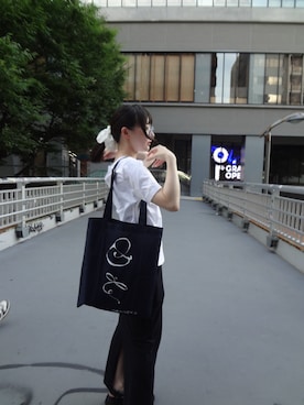 「アイテム（シュシュ）」を使った、あっこさん（レディース・153cm）の夏コーディネート