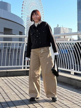 「Wrangler（ラングラー）のアイテム」を使った、kanamonさん（レディース・166cm）の冬コーディネート