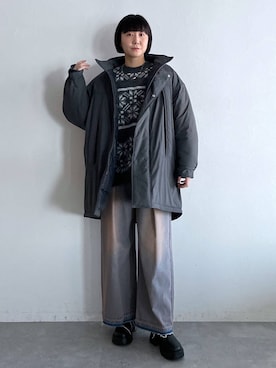 「アイテム（ジャケット/アウター）」を使った、kanamonさん（レディース・166cm・30代）の冬コーディネート