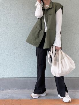「for/c（フォーシー）のアイテム（トップス）」を使った、kaorinnさん（レディース・158cm）の秋コーディネート