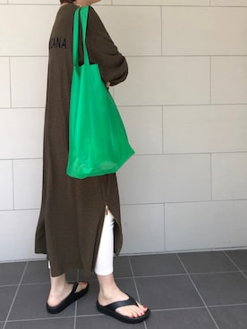 「OVoVO（オーヴォ）のアイテム」を使った、kaorinnさん（レディース・158cm）の夏コーディネート