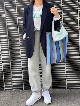 「LOUNGEDRESS（ラウンジドレス）のアイテム（ジャケット/アウター）」を使った、kaorinnさん（レディース・158cm）の春コーディネート