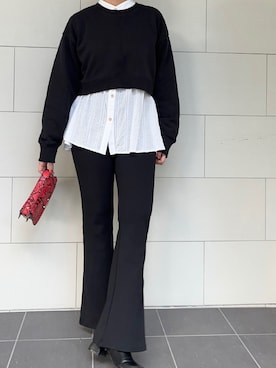 「PICHI（ピイチ）のアイテム」を使った、kaorinnさん（レディース・158cm）の冬コーディネート