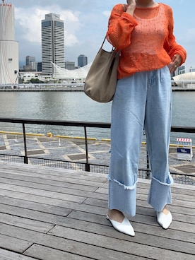 「OVoVO（オーヴォ）のアイテム」を使った、kaorinnさん（レディース・158cm）の秋コーディネート