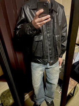 「Starting Over（スターティングオーバー）のアイテム（ブルゾン）」を使った、ヒロさん（メンズ・181cm）の秋コーディネート