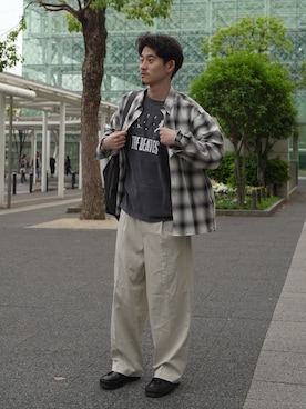 「ABAHOUSE（アバハウス）のアイテム」を使った、りゅうきさん（メンズ・177cm）の春コーディネート