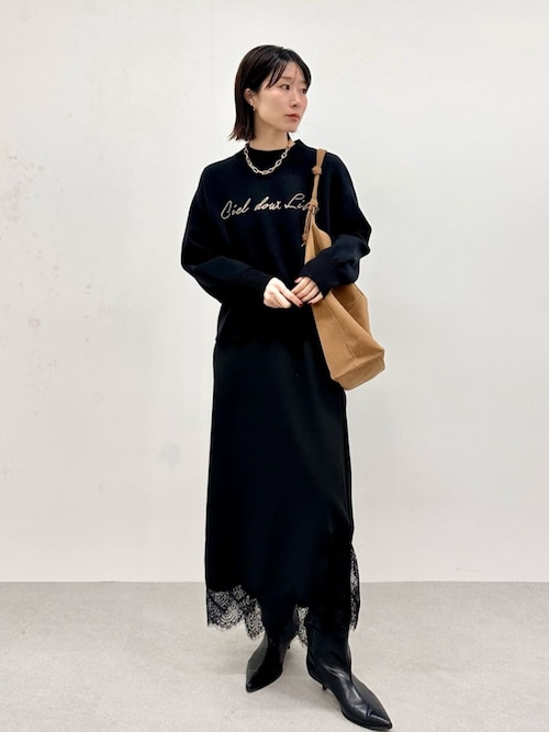 セール】Cielダブルジャガードロゴニット（ニット/セーター