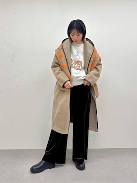 「アイテム（その他アウター）」を使った、mineさん（レディース・164cm）の秋コーディネート