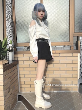 「Ank Rouge（アンクルージュ）のアイテム」を使った、ミオさん（レディース・158cm）の秋コーディネート