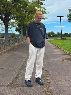 「アイテム（ネックレス、ゴールド系）」を使った、ミヤさん（メンズ・175cm）の夏コーディネート