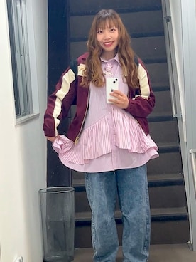 「しまむら（シマムラ）のアイテム（パンツ）」を使った、むつみさん（レディース・160cm）の春コーディネート