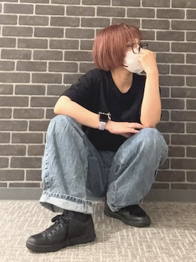 「Reebok(リーボック)のアイテム」を使った、ASBee STAFFさん(レディース・150cm)の夏コーディネート