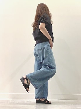 「ASBee（アスビー）のアイテム」を使った、ASBee STAFFさん（レディース・161cm）の夏コーディネート