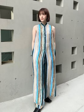「CINOH（チノ）のアイテム」を使った、CINOH officialさん（レディース・157cm）の夏コーディネート