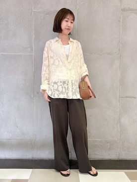 「Lilas（リラ）のアイテム」を使った、kazuyoさん（レディース・163cm）の春コーディネート