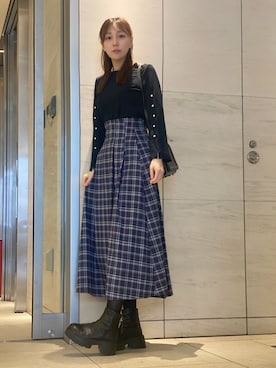 「index（インデックス）のアイテム」を使った、二宮早織さん（レディース・165cm）の春コーディネート