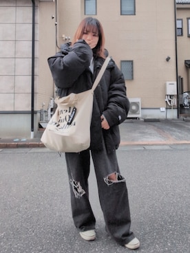 「Java（ジャバ）のアイテム」を使った、AYAKAさん（レディース・158cm）の冬コーディネート