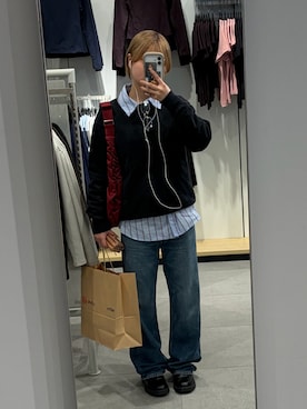 「MOUSSY（マウジー）のアイテム」を使った、ma-chiさん（レディース・154cm）の春コーディネート