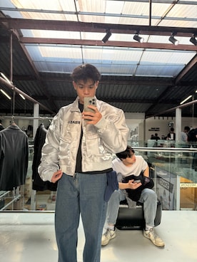 「NIKE（ナイキ）のアイテム（帽子）」を使った、trenttさん（メンズ・170cm）の冬コーディネート