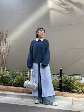 「PRANK PROJECT（プランクプロジェクト）のアイテム」を使った、caanaさん（レディース・162cm）の冬コーディネート