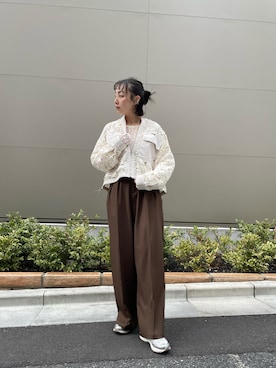 「Floran（フローラン）のアイテム」を使った、caanaさん（レディース・162cm）の冬コーディネート