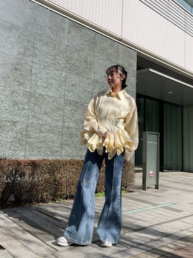 「PRANK PROJECT（プランクプロジェクト）のアイテム」を使った、caanaさん（レディース・162cm）の冬コーディネート