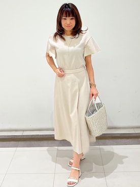「COUP DE CHANCE（クードシャンス）のアイテム（シャツ/ブラウス）」を使った、AYAさん（レディース・154cm）の春コーディネート
