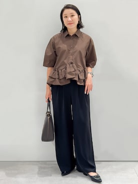 「マシンウォッシャブル」｜yuka.aさん（レディース・159cm）の秋コーディネート