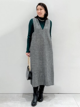 yuka.aさん(レディース・159cm)の冬コーディネート