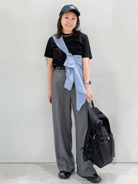 「tk.TAKEO KIKUCHI（ティーケータケオキクチ）のアイテム」を使った、yuka.aさん（レディース・159cm）の春コーディネート