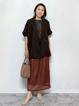 yuka.aさん（レディース・159cm）の夏コーディネート