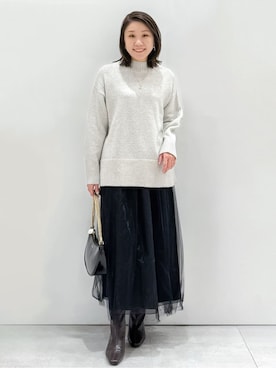 yuka.aさん(レディース・159cm)の冬コーディネート