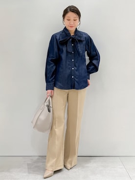 「THE SHOP TK （ザ ショップ ティーケー ）のアイテム」を使った、yuka.aさん（レディース・159cm）の冬コーディネート