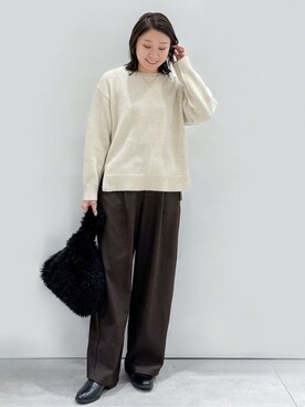 yuka.aさん(レディース・159cm)の冬コーディネート