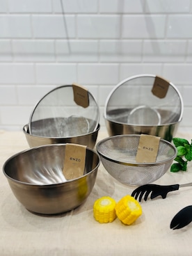 「アイテム（食器/キッチン）」を使った、アカネさん（レディース・160cm）の夏コーディネート