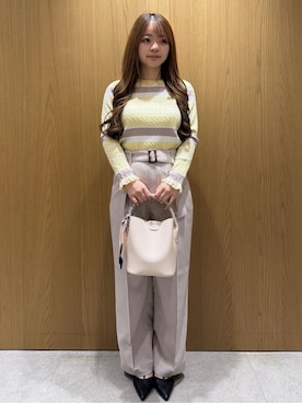 「index（インデックス）のアイテム（バッグ）」を使った、aiさん（レディース・153cm）の春コーディネート