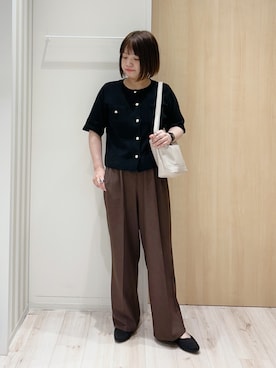 「esche（エッシュ）のアイテム」を使った、maaaさん（レディース・160cm）の春コーディネート