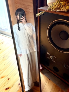 「Samansa Mos2（サマンサ モスモス）のアイテム（パンツ）」を使った、mimos2さん（レディース・145cm）の春コーディネート