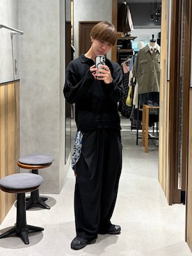 「SALOMON（サロモン）の【SALOMON/サロモン】XA PRO 3D V9G/スニーカー（Sneakers、ブラック系）」を使った、omu0324さん（メンズ）の春コーディネート