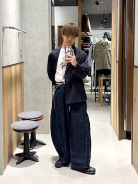 「RAGEBLUE（レイジブルー）のアイテム（テーラードジャケット）」を使った、omu0324さん（メンズ・173cm）の春コーディネート
