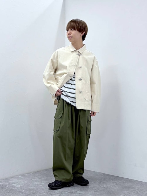 セール】Fireman Buckle Denim Shirt Jacket/ファイヤーマンバックル