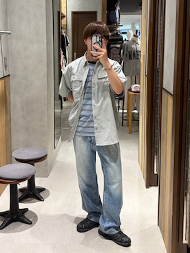 「RAGEBLUE（レイジブルー）のアイテム（リング）」を使った、omu0324さん（メンズ・173cm）の春コーディネート