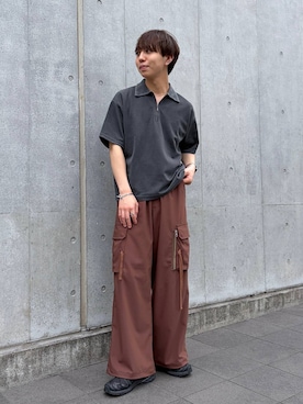 「SALOMON（サロモン）の【SALOMON/サロモン】XA PRO 3D V9G/スニーカー（Sneakers、ブラック系）」を使った、omu0324さん（メンズ）の春コーディネート